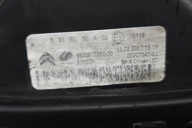 LUCE DIURNA ANT DX CITROEN C3 Serie 9820877880 (16) - Foto 14