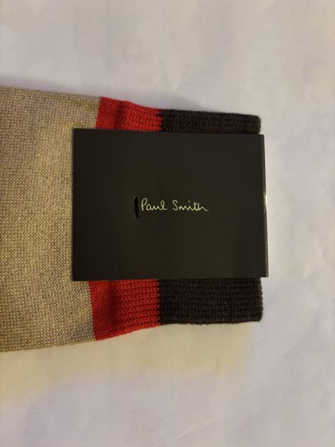 CALZE NUOVE DA UOMO IN COTONE FIRMATE ORIGINALI PAUL SMITH,MADE IN ITALY - Foto 2