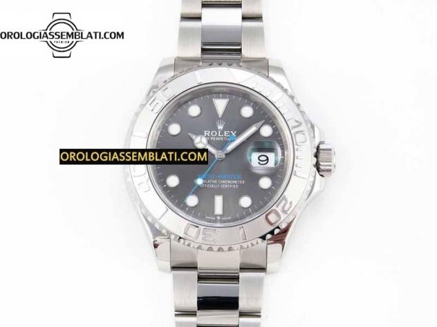 Replica Rolex YACHT-MASTER 126622 1:1 BEST EDITION QUADRANTE GRIGIO IN ACCIAIO 904L SU BRACCIALE SS 3235