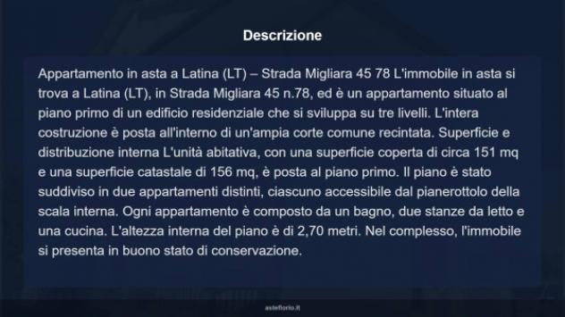 Immobile in asta di 151 m² con più di 5 locali in vendita a Latina - Foto 13