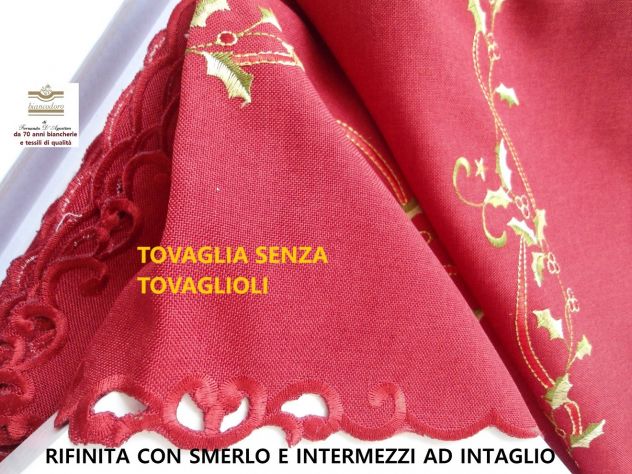 Tovaglie esclusive ricamate di Natale vari modelli e prezzi - Foto 7