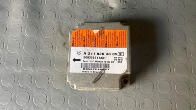 Centralina airbag Mercedes Classe E320 W211 del 2005 (A2118203385) - Foto 2