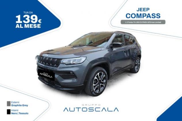 JEEP Compass 1.3 Turbo T4 190 CV PHEV AT6 4xe Limited rif. 23909427