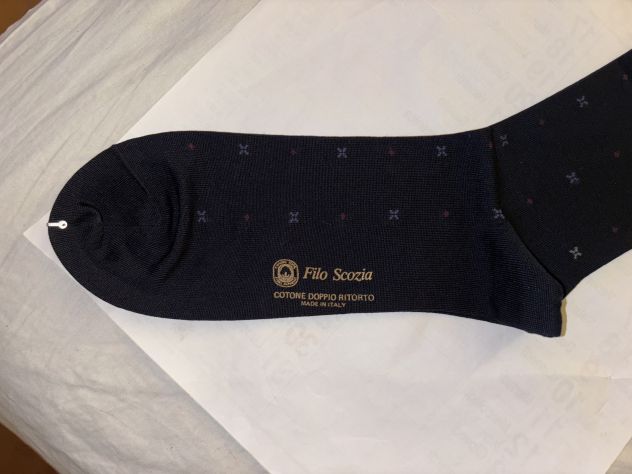 CALZE NUOVE CON CARTELLINO DA UOMO IN COTONE FILO DI SCOZIA”DeBert”MADE IN ITALY - Foto 6