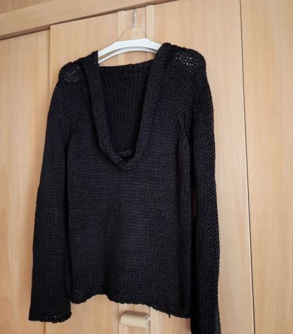 CARDIGAN CON CAPPUCCIO IN COTONE - Foto 3