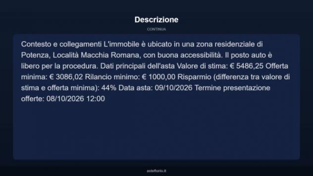 Immobile in asta di 15 m² in vendita a Potenza - Foto 5