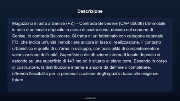Immobile in asta di 143 m² in vendita a Senise - Foto 3