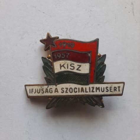 Spilla vintage del KISZ UNGHERESE (Magyar Kommunista Ifjúsági Szövetség)