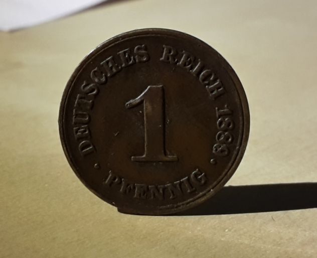 GERMANIA, 1 pfennig 1889. - Foto 8