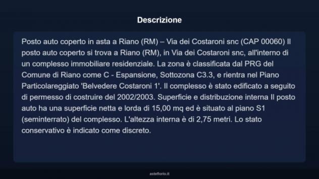 Immobile in asta di 15 m² in vendita a Riano - Foto 4