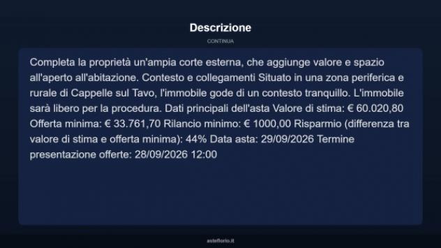 Immobile in asta di 71 m² in vendita a Cappelle sul Tavo - Foto 18