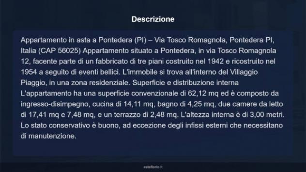 Immobile in asta di 62 m² in vendita a Pontedera - Foto 18