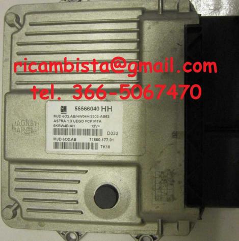 55566040 MJD602.AB Opel Astra H centralina motore Magneti Marelli