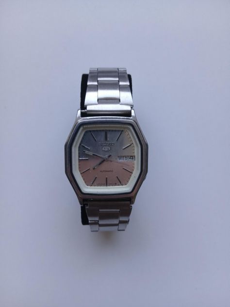 Seiko 5 Automatico Vintage RARO Cassa Esagonale – Quadrante Gradien - Foto 5