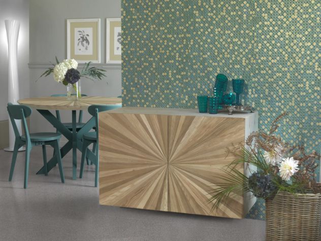 Credenza in legno raggio di sole 2 ante. Cod.12047 - Foto 3