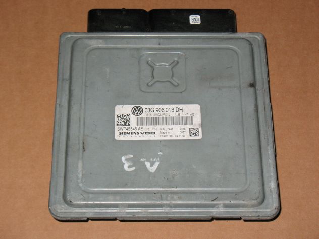 03G906018DH ECU GOLF PASSAT AUDI SIMOS PPD1.2 03G906018DH HW:H42 5WP45548AE - Foto 3