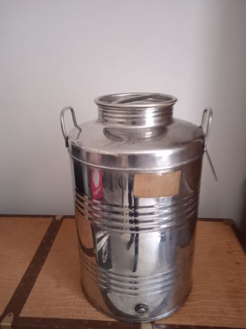 fusto inox per olio da 50 litri