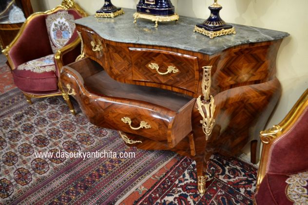 Commode-cassettone stile Luigi XV cm. 150 cm. - Foto 9