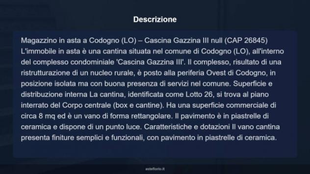 Immobile in asta di 8 m² in vendita a Codogno - Foto 7