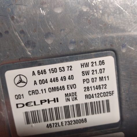 CENTRALINA MOTORE MERCEDES BENZ W211, DELPHI, CODICE 2.2CDI - A6461505372, A 64 - Foto 5