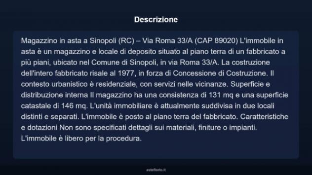 Immobile in asta di 131 m² in vendita a Sinopoli - Foto 3