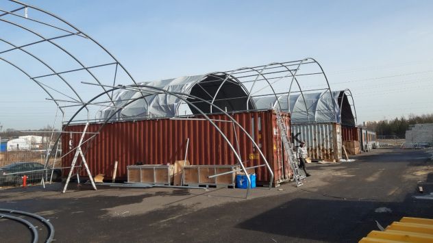 Coperture a arco su container - new jersey 10 x 12 x 6,2 mt - Foto 6