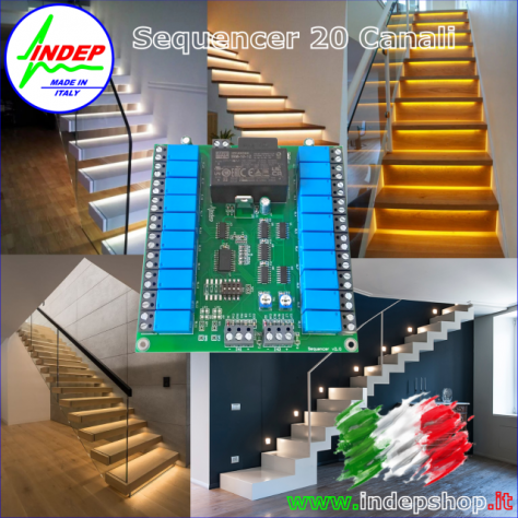 Luci scale - Sequencer 20 canali - Made in Italy - Foto 6