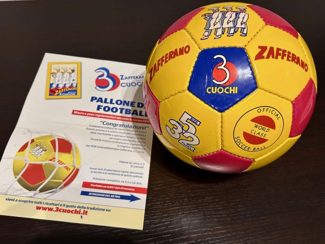 Pallone calcio Zafferano 3 Cuochi Bonetti - Foto 2