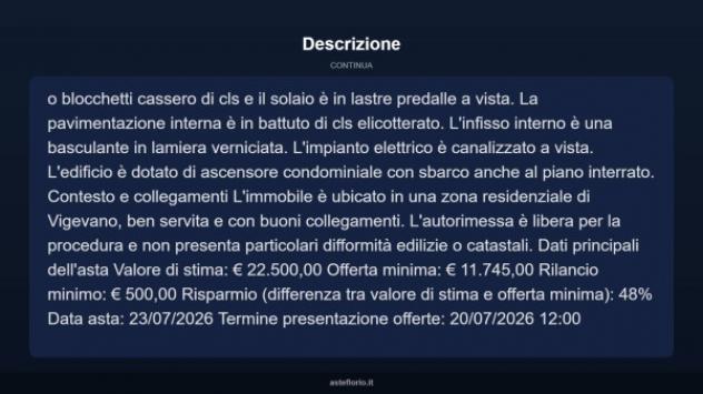 Immobile in asta di 17 m² in vendita a Vigevano - Foto 10