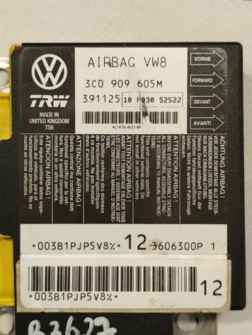 CENTRALINA AIRBAG VOLKSWAGEN Passat Berlina 4° Serie 3C0909605M BLS (0510) - Foto 2
