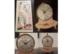 OROLOGIO SVEGLIA SWIZA COQUET 4 JEWELS SWISS MADE ANNI 50/60 dipinta a mano.