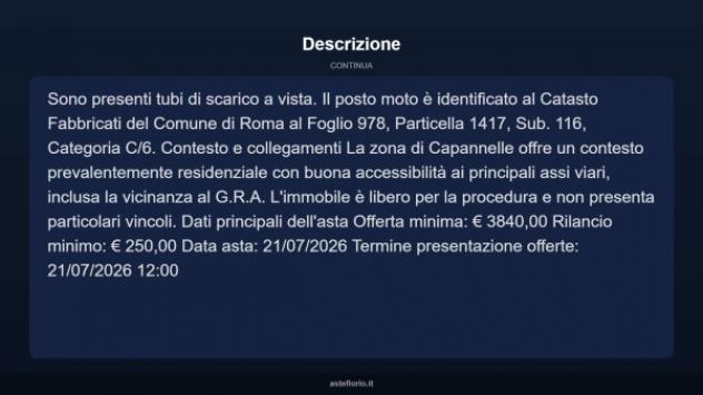 Immobile in asta di 10 m² in vendita a Roma - Foto 8