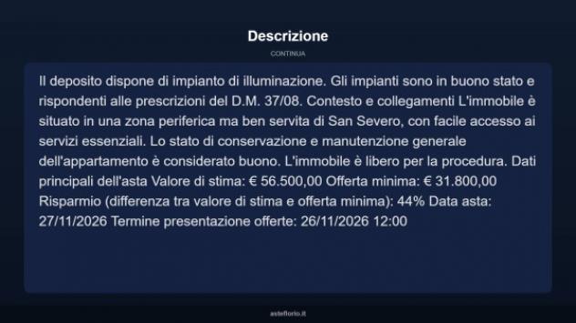 Immobile in asta di 77 m² in vendita a San Severo - Foto 13