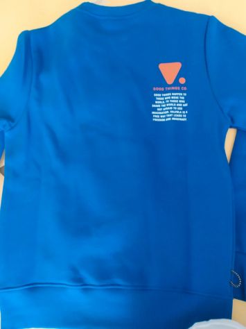 Valvola felpa unisex azzurra taglia S - Foto 4