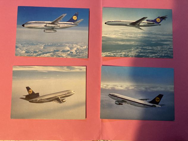 Cartoline Vintage con Aerei anni '80 - Foto 4