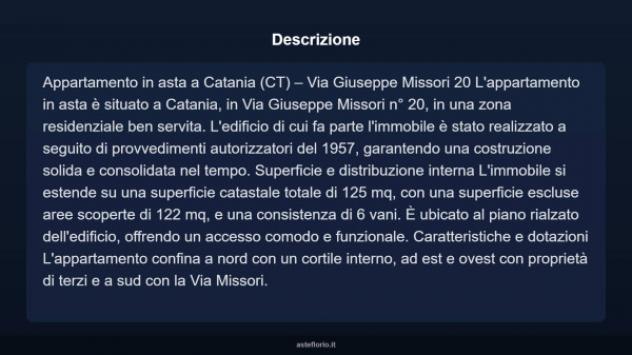 Immobile in asta di 122 m² con più di 5 locali in vendita a Catania - Foto 3