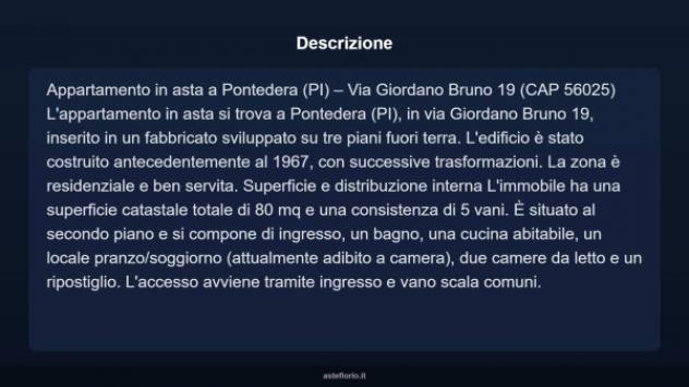 Immobile in asta di 80 m² in vendita a Pontedera - Foto 8