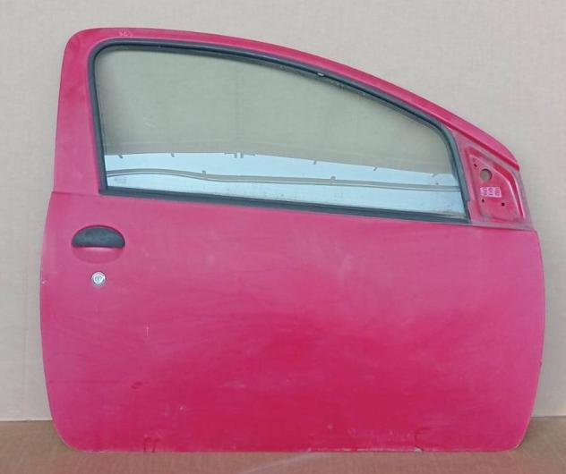 PORTA D. ROSSO PASTELLO C/ALZ. E SERR.  Carrozzeria  Lamierati esterni  Porte  Porta ant. dx. CITROEN - C1 - 01-06-2005 - 01-06-2014, PEUGEOT - 107 -