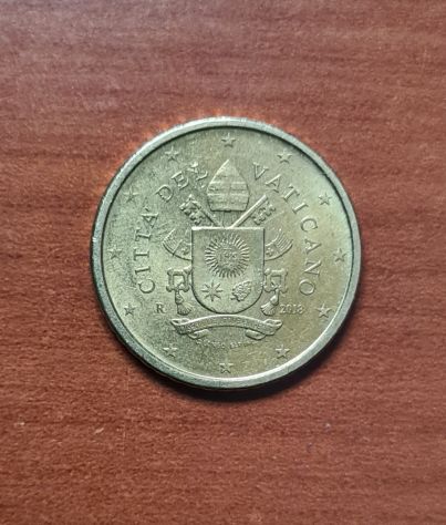 Moneta 50 eurocent Città del Vaticano 2018