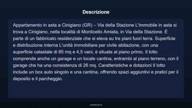 Immobile in asta di 85 m², box auto in vendita a Cinigiano - Foto 3