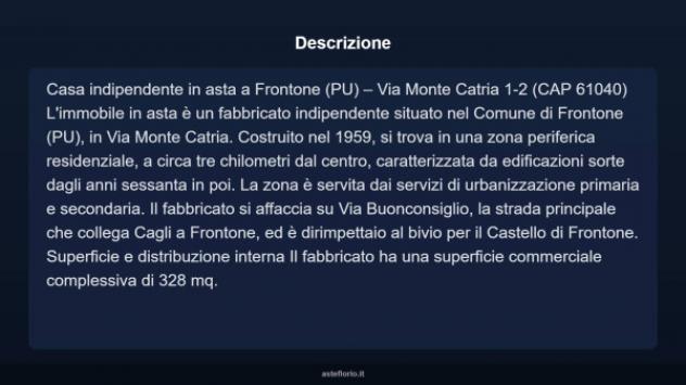 Immobile in asta di 328 m² con più di 5 locali in vendita a Frontone - Foto 4