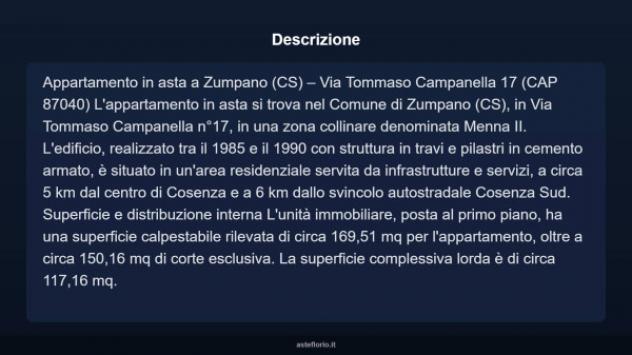 Immobile in asta di 117 m² in vendita a Zumpano - Foto 4