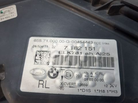 FARO BI-XENON BMW 7 F01 SINISTRA - 13053 - Foto 7