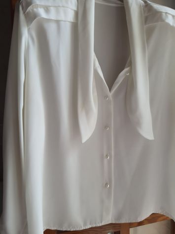 CAMICIA BIANCA di viscosa TG.52 - Foto 4
