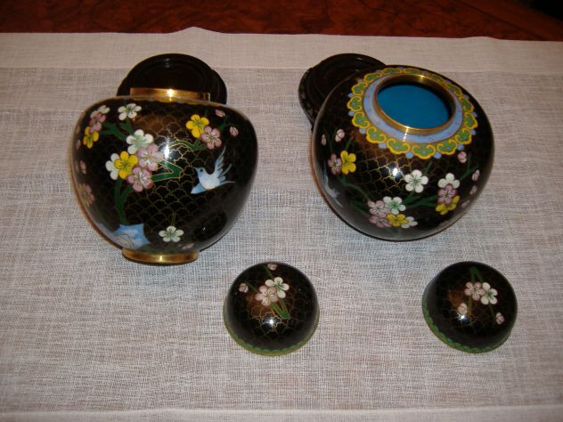 due vasi cloisonne - Foto 2