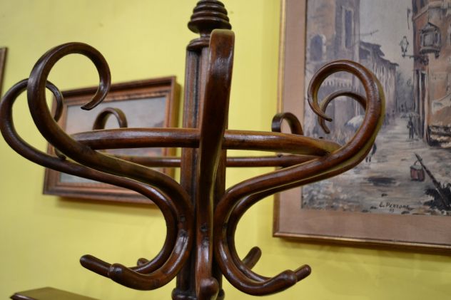 Attaccapanni a otto braccia stile Thonet - Foto 4