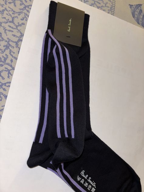 CALZE NUOVE DA UOMO FIRMATE ORIGINALI PAUL SMITH,MADE IN ITALY,IN COTONE - Foto 7