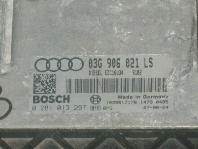 0281013297 ECU CENTRALINA AUDI A3 19 0281013297 03G906021LS EDC16U34 - Foto 2