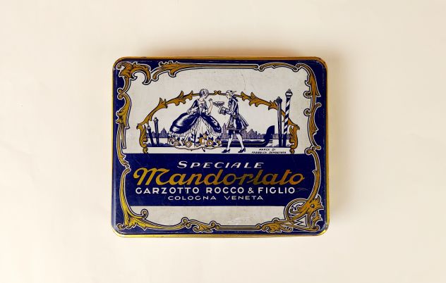 Scatola di Latta Speciale Mandorlato Garzotto Rocco &amp; Figlio anni '80 - Foto 3