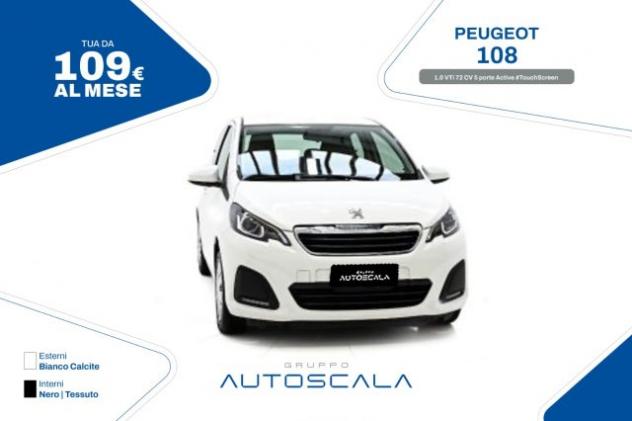 PEUGEOT 108 1.0 VTi 72 CV 5 porte Active #TouchScreen rif. 23948481